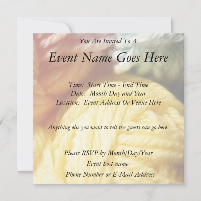 Invitation Boules Douces De Fer (Devant)