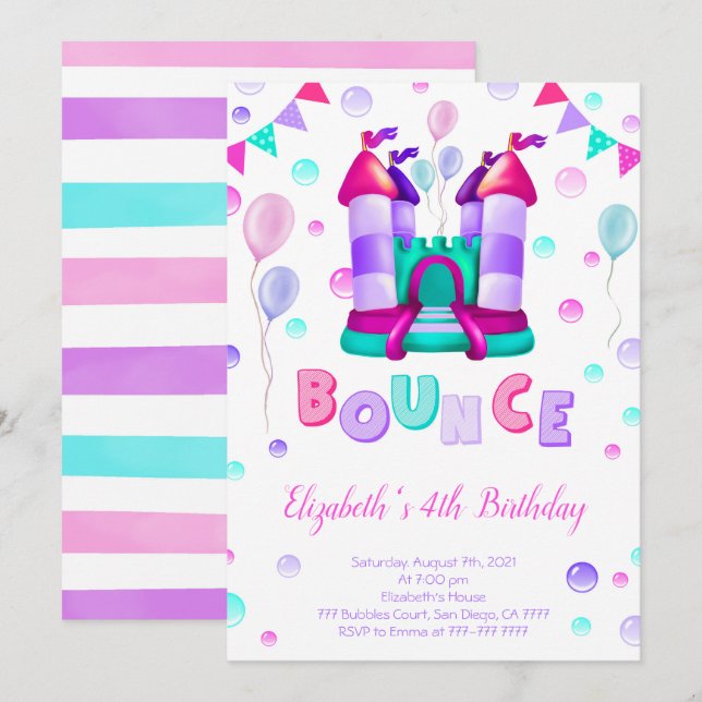 Invitation Bounce (Devant / Derrière)