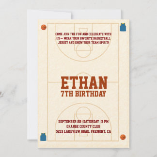 Invitation 🏀 Bounce into the best birthday ever! 🎉