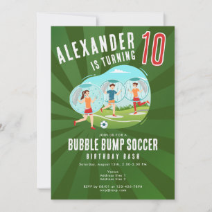 Invitation Bouncer Zorb costumes Bubble Soccer Sumo Anniversa