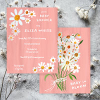 Bouquet Cute Daisy Baby shower personnalisé peint 