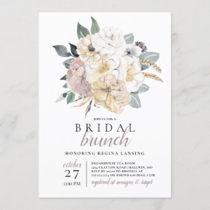 Invitation Bouquet de brunch nuptial