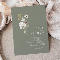 Bouquet de fleurs sauvages fantaisiste | Mariage V