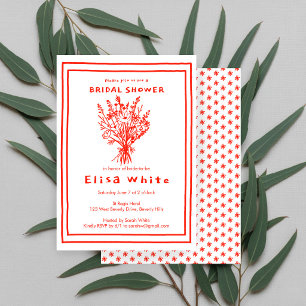 Invitation Bouquet de fleurs sauvages Mariage champêtre et fa