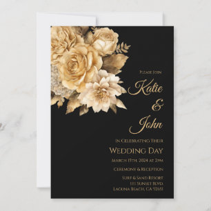 Invitation Bouquet-Mariage de fleurs neutres