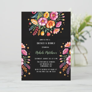 Invitation Bouquet Mariage de la Fiesta vif Brunch & Bubbly