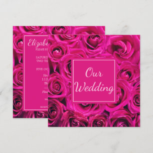 Invitation Bouquet rose du Rose