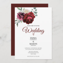 Bourgogne Florale Élégante