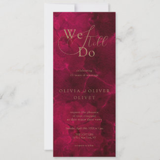 Invitation Bourgogne Passion Vow Renouvellement