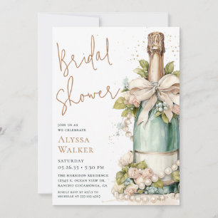 Invitation Bouteille de Champagne pour la Mariée