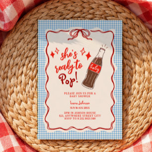 Invitation Bouteille de Cola prête à éclater Doodle Baby show