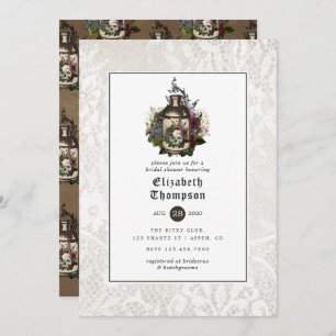 Invitation Bouteille de potion florale et Fête des mariées go