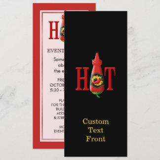 Invitation Bouteille de sauce chaude