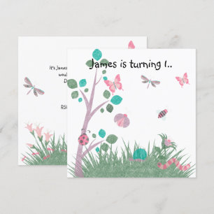 INVITATION BOUTEILLE EN BOIS BLANC EN BOIS BLANC BUTTERFLIES