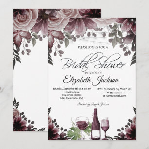 Invitation Bouteille en verre de la femme Lumières Fête des m