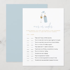 Invitation Bouteilles ANDI Blue Poppin' sur ou sous le jeu de