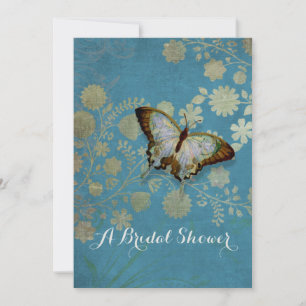 Invitation Bouteilles d'aquarelle avec motif floral moderne