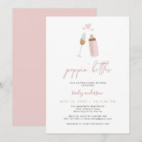 Bouteilles de Baby shower de garçon ANDI Pink Popp