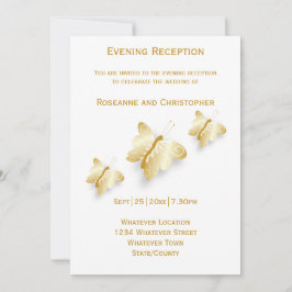 Invitation Bouteilles d'invitation de mariage d'or