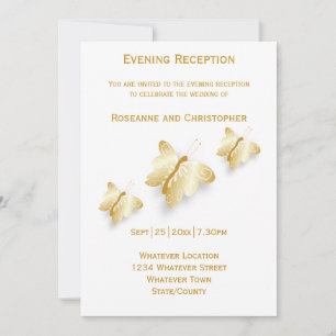 Invitation Bouteilles d'invitation de mariage d'or