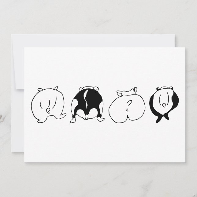 Invitation Boutons Hamster (Devant)
