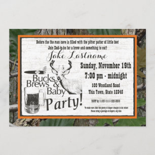 Invitation Bouts Bière et Baby shower