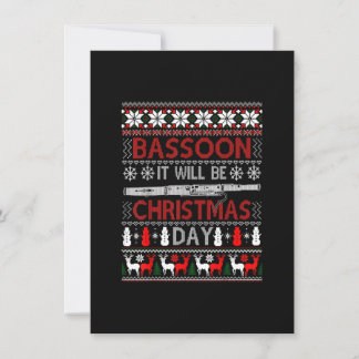 Invitation Bouvon Ce Sera Noël Jour Cadeau Laid Noël Sw