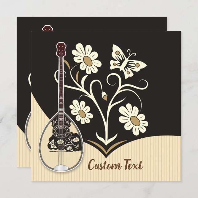 Invitation Bouzouki (Devant / Derrière)