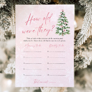 Invitation Bow Christmas Quel Âge Avaient-Ils Joué Baby showe