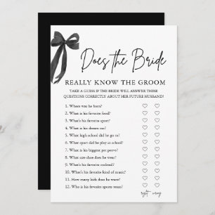 Invitation Bow Est-Ce Que L'Épouse Connaît Vraiment Le Jeu Gr