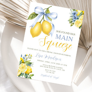 Invitation Bow Lemon Elle a Trouvé Sa Grande Amour Enterremen