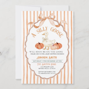 Invitation Bow Vintage Fall Silly Goose Baby shower