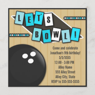 Invitation Bowling