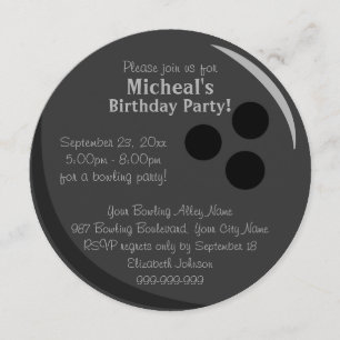 Invitation Bowling Ball