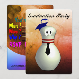 Invitation Bowling Graduation Party
