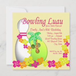 Invitation Bowling Luau
