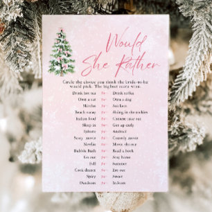 Invitation Bows Christmas Voudrait Elle Plutôt Baby shower Je