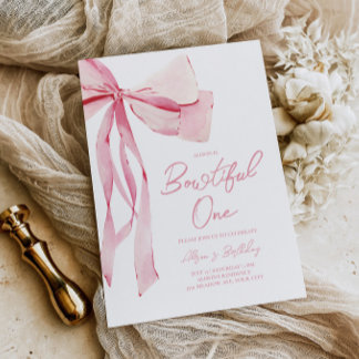 Invitation Bowtim 1er anniversaire