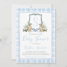 Boy Blue Chig Baby shower Preppy Sud