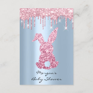 Invitation Boy Gir Parties scintillant gouttes Baby shower bl