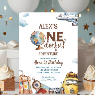 Invitation Boy Oneferdul Adventure 1er anniversaire