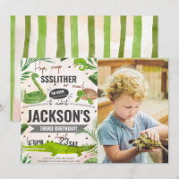 Boy Reptile Anniversaire Photo