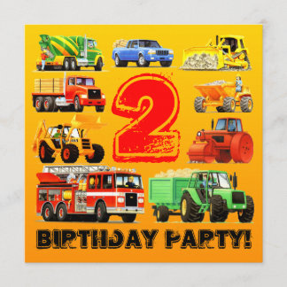 Invitation Boys 2e Anniversaire du Concours de Construction T