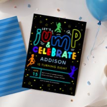 Boys Jump et Bounce Neon Trampoline Anniversaire