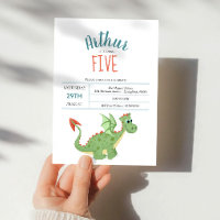 Boys mignon Dragon Vert Toddler Anniversaire