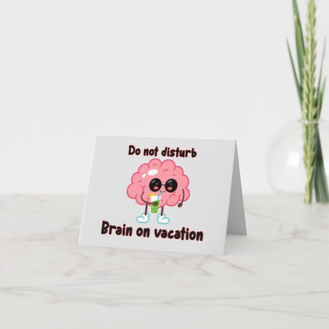 Invitation  Brain on Vacation (Devant)