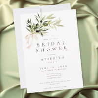 Branche d'olivier Élégant Mariage Minimaliste
