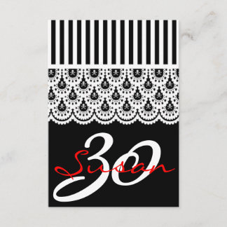 Invitation branchée de la femme au 30e anniversair