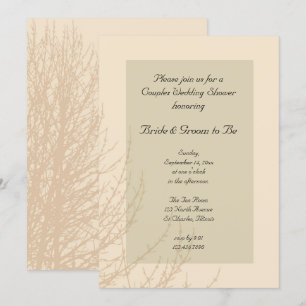 Invitation Branches de la nature Couples Wedding shower