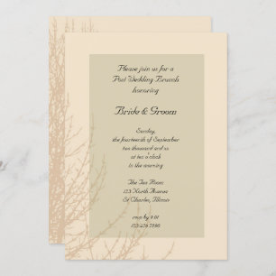 Invitation Branches de la nature Post Mariage Brunch